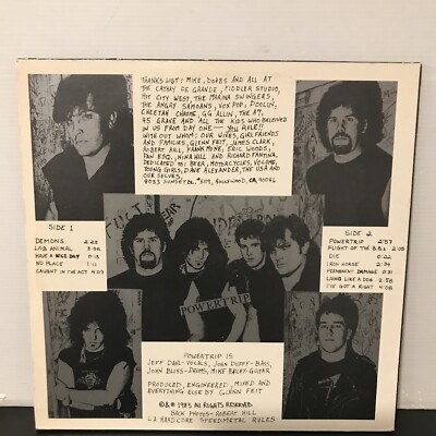 Powertrip – When Cut We Bleed LP 1983 Public Records – PR 100001