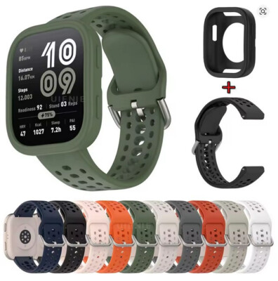 Armband + Case für Amazfit BIP 6 Silikon Armband Xiaomi Bip6 Farben Hülle NEU