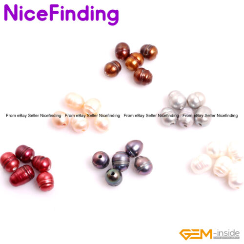 10-11mm Cultured Freshwater Pearl 2mm Large Hole Loose Beads For Jewelry Making - Afbeelding 1 van 17