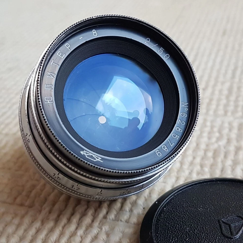 Portrait Lens Jupiter 8 2/50mm M39 FED Zorki Leica RF Lens L39 - Image 2 of 4