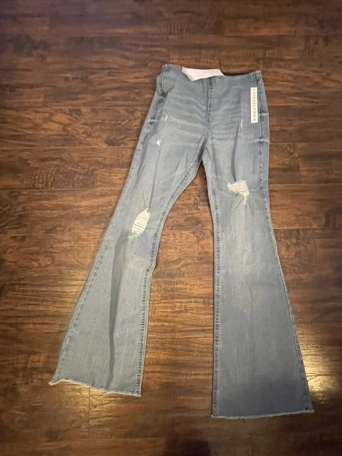 TINSELTOWN High Rise Flare Blue Jeans Junior's Size 5 W/ 27 Inch Inseam