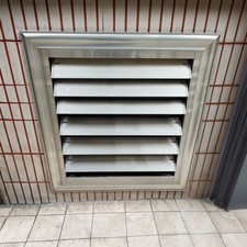 Air Vent Grille w/ Fly Screen Ventilation Duct Cover Louvre Flat Air Vent Cover
