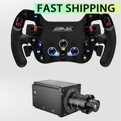 Simagic AlphaM-FX-C 290mm FX-C FX Steering Wheel 2 Clutches + Alpha Wheel Base