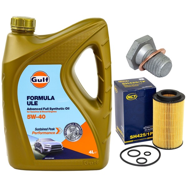 MotoröL Filter Set 5W-40 5 Liter + ÖLablassschraube FüR BMW 3Er 318D 320D E46-image