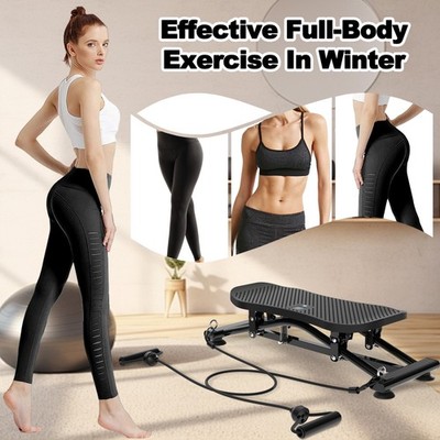 Sliding Ski Simulator Indoor Fitness Machine Resistance Bands Home Gym