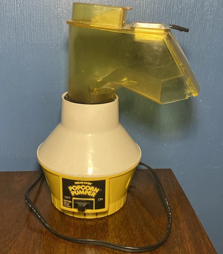 VTG Wear Ever Popcorn Pumper 73000 Corn Popper 1250 -Tested USA w/ Butter Tray
