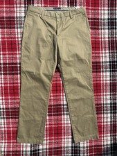 Dockers Men's Signature Creaseless Straight Fit Chino Pants in khaki 34x32 NWT
