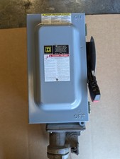 Square D 60A Fused Safety Disconnect Switch w/Interlocked Receptacle -  REDUCED
