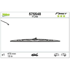 Scheibenwischer vorne links für Peugeot 206 2A/C CC 2D SW 2E/K | 24351204