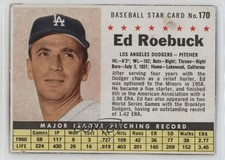 1961 Post Ed Roebuck (Portrait Has Blue Background) #170 4g8
