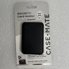 Case-Mate - Magnetic Cardholder with MagSafe For select Apple iPhones - Black