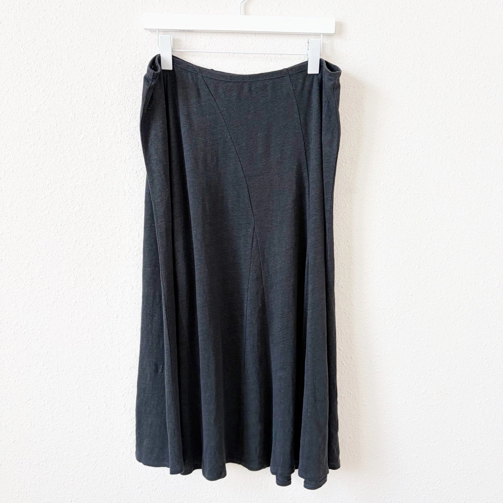 Eileen Fisher 100% Linen Midi Skirt Gray Size Large Coastal Lagenlook Bohemian
Opens in a new window