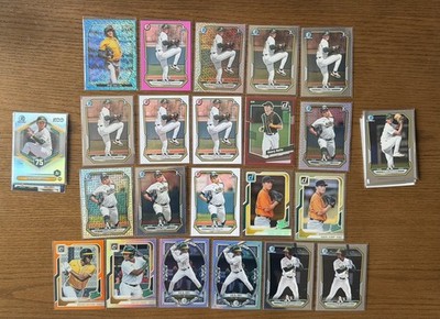 Athletics 29 Card # d 1st Bowman Lot Leo De Vries Wei-En Lin Gage Jump