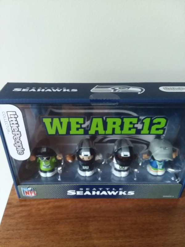 Seattle Seahawks Little People Fisher-Price collector set four pieces brand new