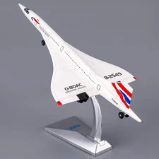 1/168 Concorde Supersonic Airliner Model Airplane Toys, Zinc Alloy Diecast Toy C