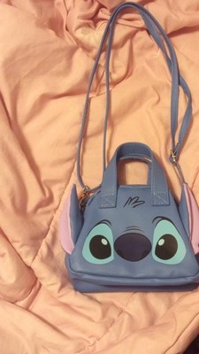 Disney Lilo & Stitch Small Blue Handbag Character Face Design