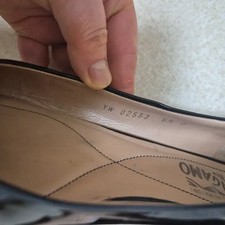 Ferragamo Black Bow Ballerina Flats Authentic Size 235