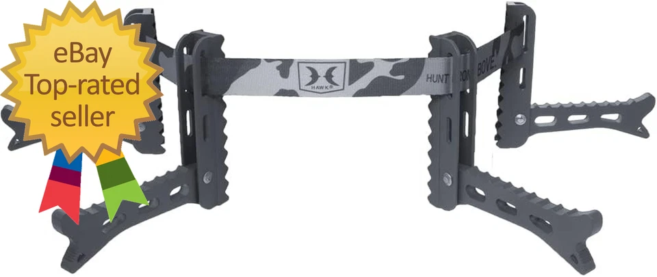 Hunting Climbing Tree Stand Bowhunting Folding Portable Helium 4 Steps with Stra - Image 3 of 4