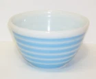 VINTAGE Pyrex 401 Blue Stripe Ring Mixing Bowl Glass 1 1/2 Pt USA