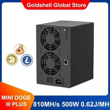 New Goldshell Mini DOGE III Plus LTC&Doge Miner 810MH/S 500W LTC&Doge Coin Miner