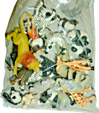 Panda Bear Toy Lrg Lot Safari Ltd Jungle Zoo Animal Lion Giraffe Hard Plastic