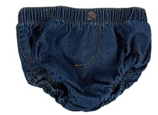 Wrangler Denim Baby Diaper Cover Shorts Size 6 Months Bloomers Cowboy Cotton