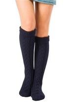 Womens Cable Knit Long Boot Stocking Socks Knee High Winter Leg Warmers Soft