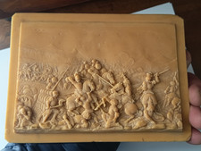 TB CONCRETION ANCIENNE FONTAINE PETRIFIANTE   AUVERGNE SCENE DE BATAILLE 15ème