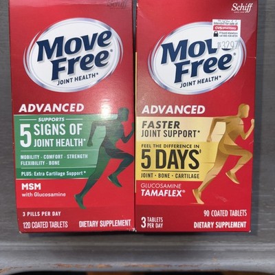 2x Move Free Advanced 5-Day Joint Support - 210 Tablets Total - Exp 2027