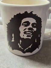 Wächtersbach Tasse weiß Bob Marley Keramik