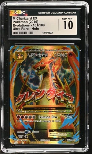 M CHARIZARD EX Evolutions Holo Rare #101 CGC 10 Pokemon [Nostalgium]