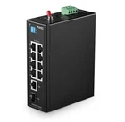 10 Port Industrial Switch 8 X 10/100Mbps & 1 X 10/100/1000 & 1 Gigabit SFP