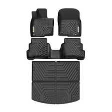4Pcs Floor Mats & Cargo Liner for 2017-2024 Mazda CX-5 All Weather Anti-Slip TPE