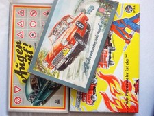 DREI ALTE SCH&Ouml;NE DDR SPIELE AUTORENNEN FEUERWEHR TATRA SKODA etc.