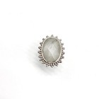 Sterling Silver Ring - Goth Ice Princess Tourmaline Quartz stone ring Lot VR — photo 8