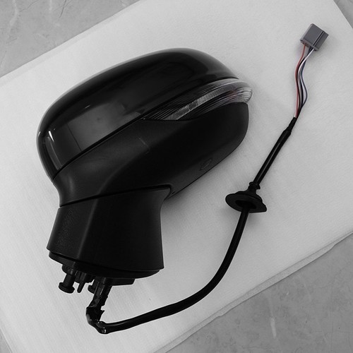 Left For Ford Fiesta MK8 2017-2024 Door Wing Mirror Electric Heated Gloss Black - Picture 9 of 19