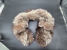 Vintage Brown Fur Collar Scarf Shawl Wrap Neck Warmer