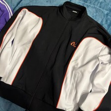 Nudy Black  White Track Top - Size L, Excellent Condition