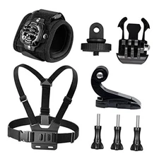  Action Camera Accessories Kit with Wrist Strap Chest Strap & Wrist Strap Kit