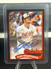 Topps 2024 Series 1 Ryan Mountcastle 1989 ON CARD Auto Black /199 #89BA-RMO