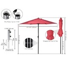 Yescom 7.5Ft Outdoor Sport Tilt Umbrella Kit with Grass Anchor Beach Sand Stand — photo 4