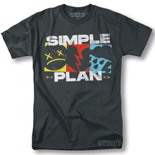 Simple Plan Shirt Rock Concert Tour Vintage Graphic Design T-Shirt