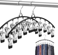 * 2x Hosenbügel Mehrfachbügel Socken Krawatten platzsparend 360° Grad * NEU