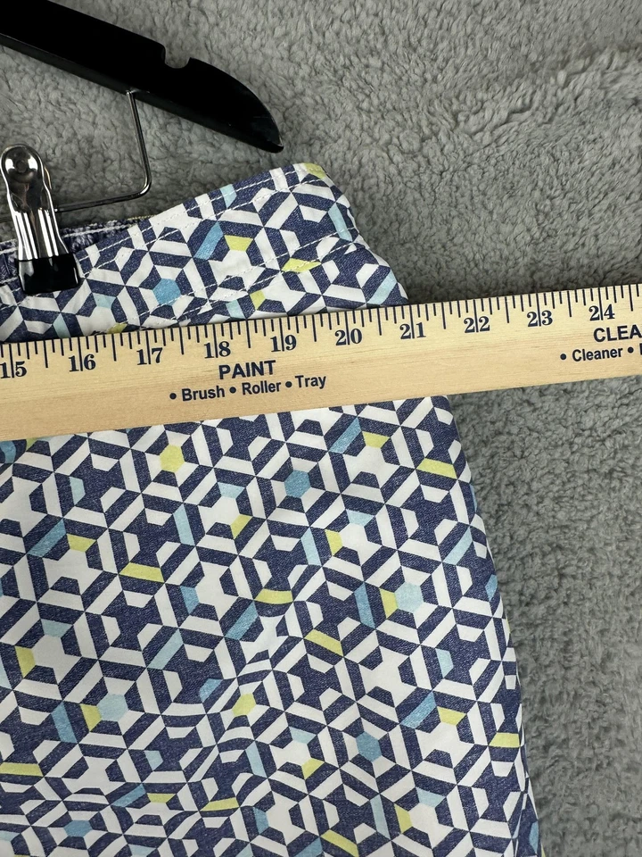 Tommy Bahama Bañador Para Hombres 2XL Azul Amarillo Geométrico Board Shorts Poliéster Foto 4 de 4