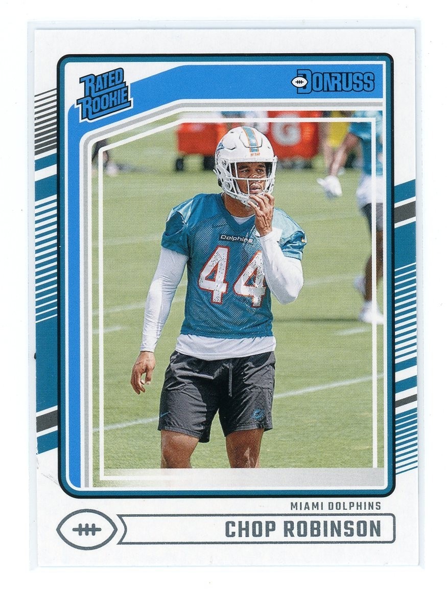 CHOP ROBINSON 2024 Donruss #351 Rated Rookie Miami Dolphins