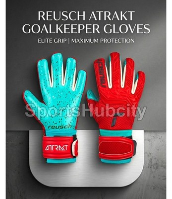 Reusch Attrakt Football Goalkeeper Gloves Soccer Goalkeepers glove Size 7 - 11