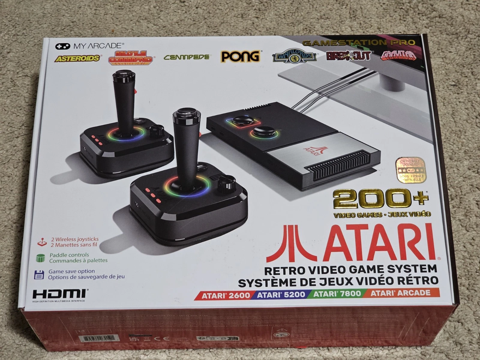 New! My Arcade Atari GameStation Pro - Retro Video Game Console with 200+ Games