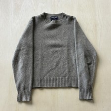 Vintage Robert Bruce Sweater Mens Medium Gray Wool Knit Crewneck Pullover USA