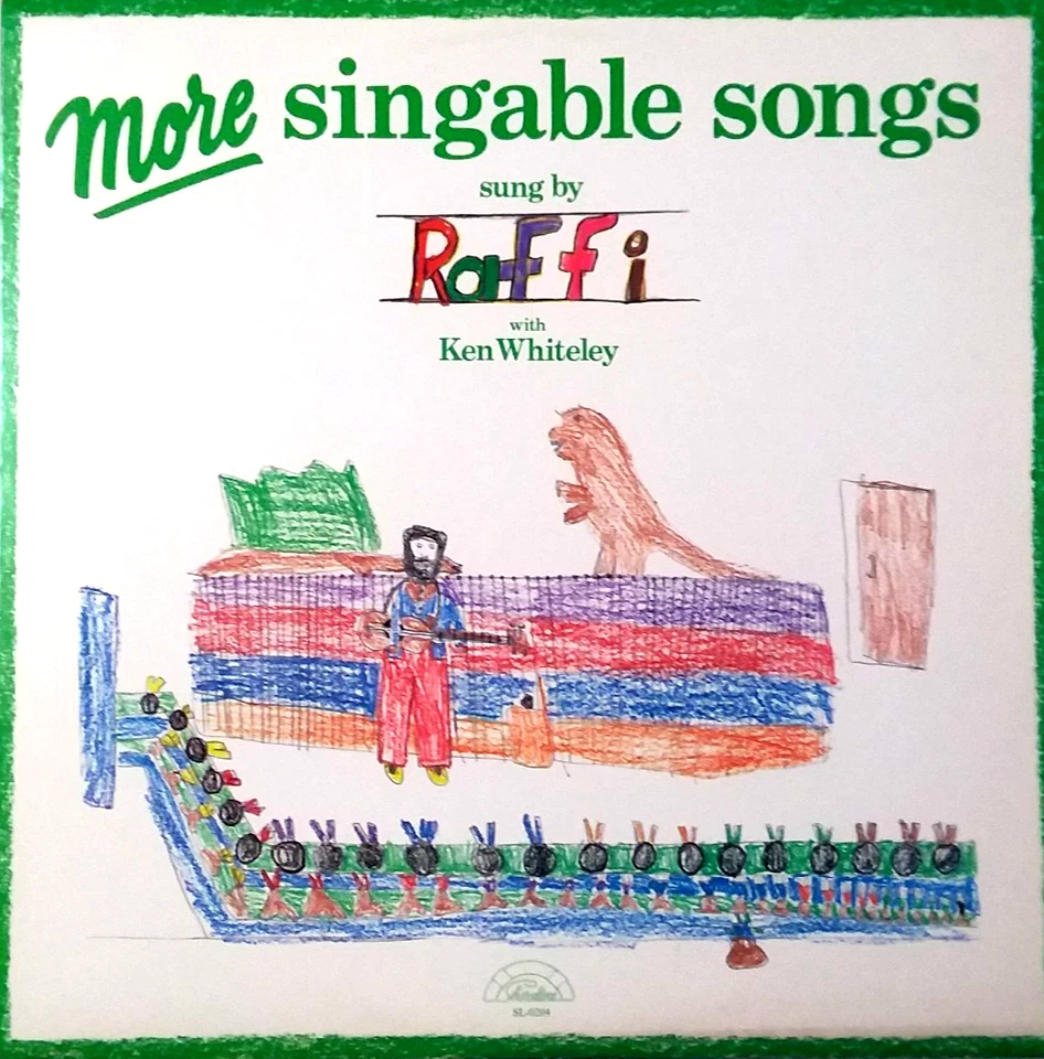 RAFFI- More Singable Songs- Vinyl LP- Shoreline- 1977-ORIG LYRIC SLEEVE & INSERT - Image 2 of 4