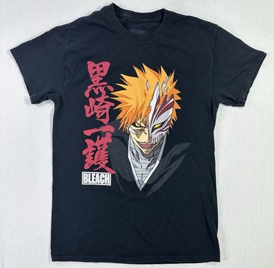 Bleach Ichigo Hollow Mask T-Shirt Men s Small Black Anime Graphic Tee